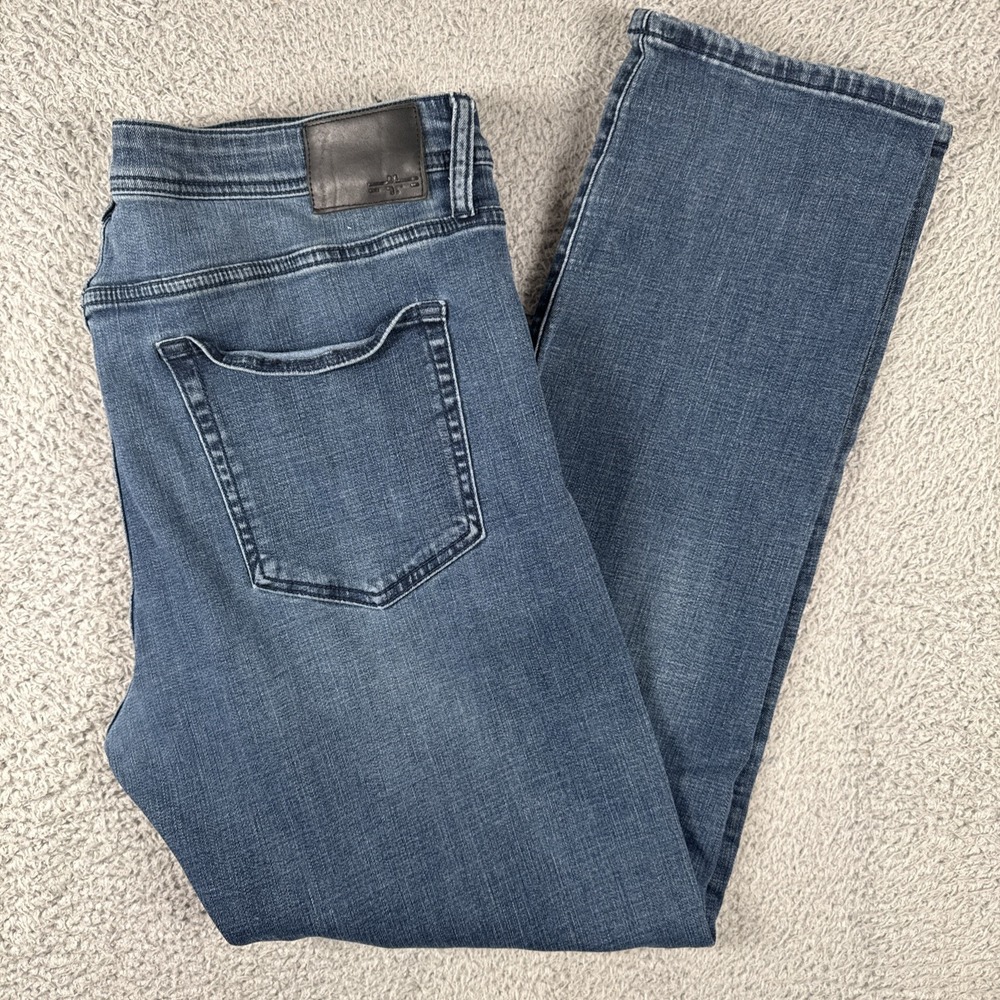 Liverpool Regent Jeans‎ Men's 40x32 (38x31) Relaxed Straight Leg Blue Stretch